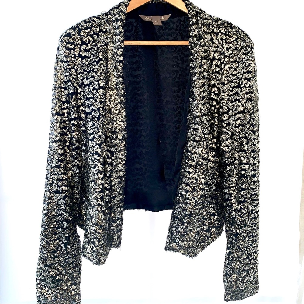 Charlie Jade Sequins Blazer Size L